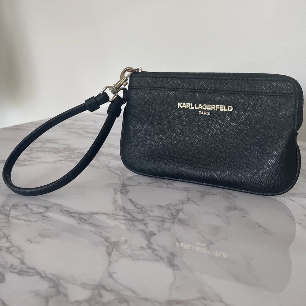 Karl Lagerfeld Paris Black Wristlet